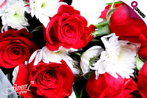 From QR69 for a Beautiful Bouquet of Roses with other Exotic Fresh Flowers! (Up to QR490 Value)